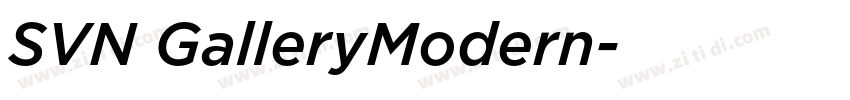 SVN GalleryModern字体转换